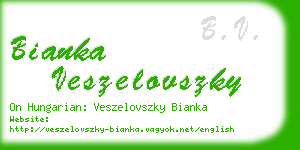 bianka veszelovszky business card